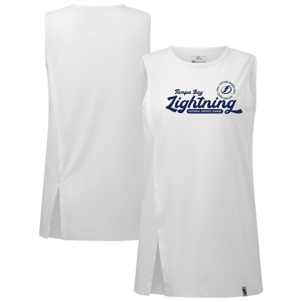 NHL White Tampa Bay Lightning Levelwear Women's Influx Monument Tank Top