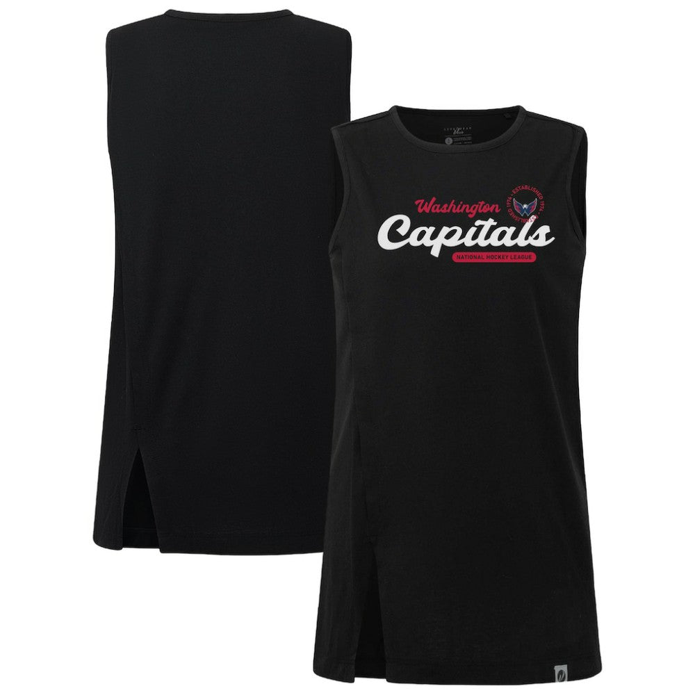 NHL Black Washington Capitals Levelwear Women's Influx Monument Tank Top