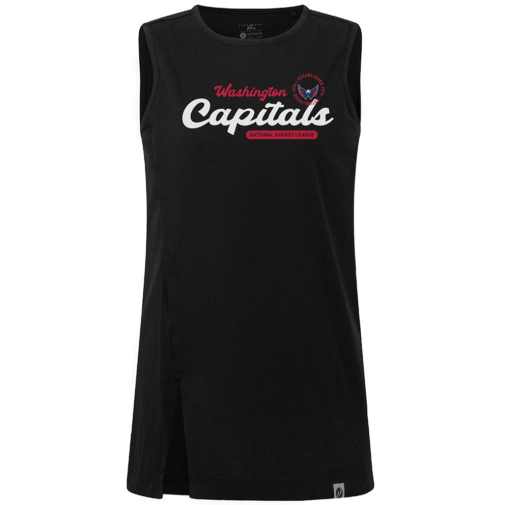 NHL Black Washington Capitals Levelwear Women's Influx Monument Tank Top
