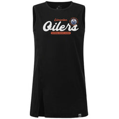 NHL Black Edmonton Oilers Levelwear Women's Influx Monument Tank Top