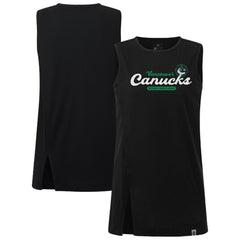 NHL Black Vancouver Canucks Levelwear Women's Influx Monument Tank Top