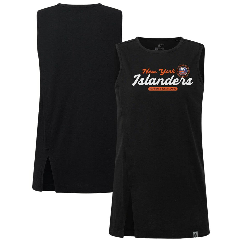 NHL Black New York Islanders Levelwear Women's Influx Monument Tank Top