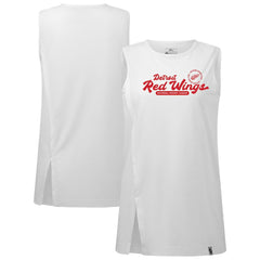 NHL White Detroit Red Wings Levelwear Women's Influx Monument Tank Top