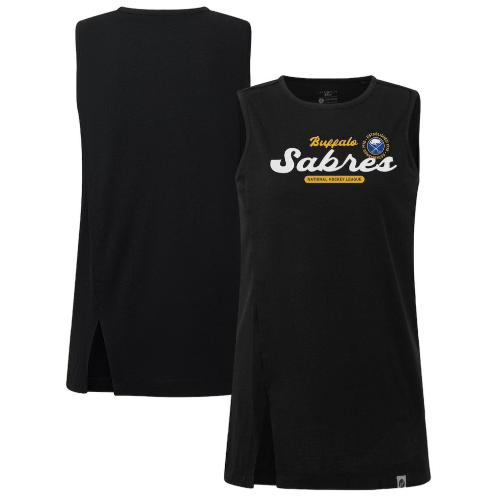 NHL Black Buffalo Sabres Levelwear Women's Influx Monument Tank Top