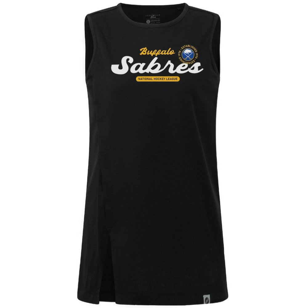 NHL Black Buffalo Sabres Levelwear Women's Influx Monument Tank Top
