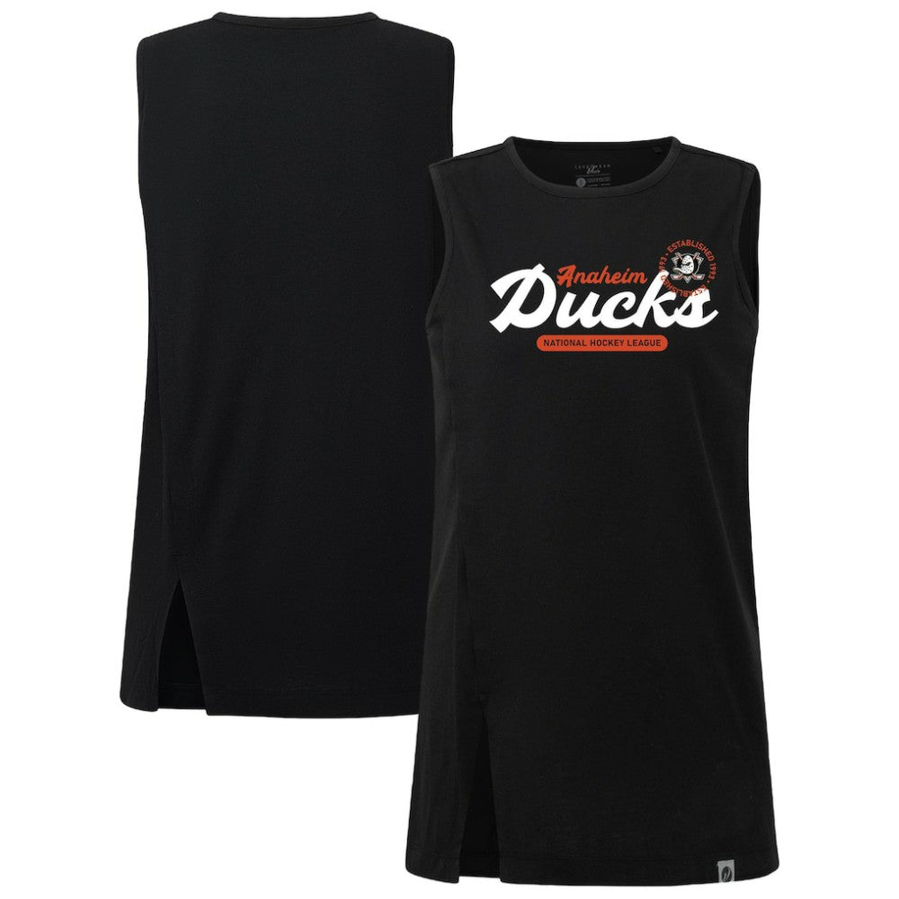 NHL Black Anaheim Ducks Levelwear Women's Influx Monument Tank Top