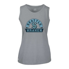 NHL Gray Seattle Kraken Levelwear Women's Macy Banner Arch Tank Top