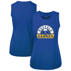 NHL Royal Buffalo Sabres Levelwear Women's Macy Banner Arch Tank Top