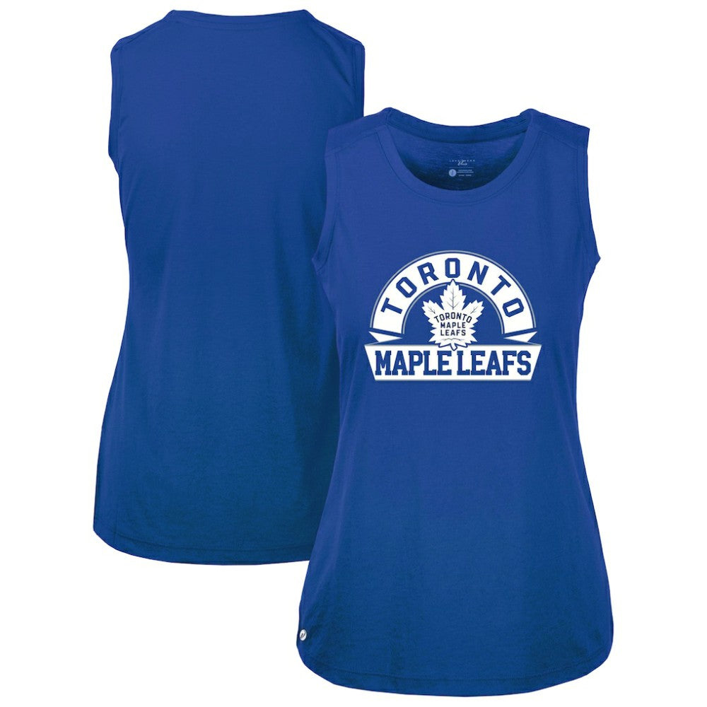 NHL Royal Toronto Maple Leafs Levelwear Women's Macy Banner Arch Tank Top
