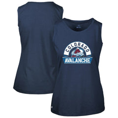 NHL Navy Colorado Avalanche Levelwear Women's Macy Banner Arch Tank Top