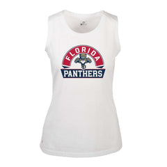 NHL White Florida Panthers Levelwear Women's Macy Banner Arch Tank Top