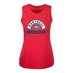 NHL Red Montreal Canadiens Levelwear Women's Macy Banner Arch Tank Top