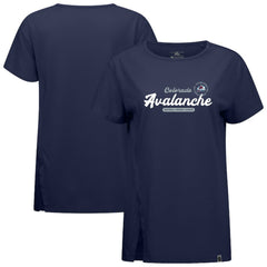 NHL Navy Colorado Avalanche Levelwear Women's Influx Monument T-Shirt