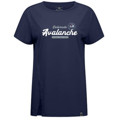 NHL Navy Colorado Avalanche Levelwear Women's Influx Monument T-Shirt