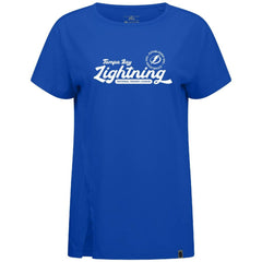 NHL Royal Tampa Bay Lightning Levelwear Women's Influx Monument T-Shirt