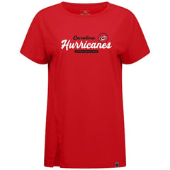 NHL Red Carolina Hurricanes Levelwear Women's Influx Monument T-Shirt