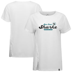 NHL White San Jose Sharks Levelwear Women's Influx Monument T-Shirt