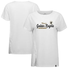 NHL White Vegas Golden Knights Levelwear Women's Influx Monument T-Shirt