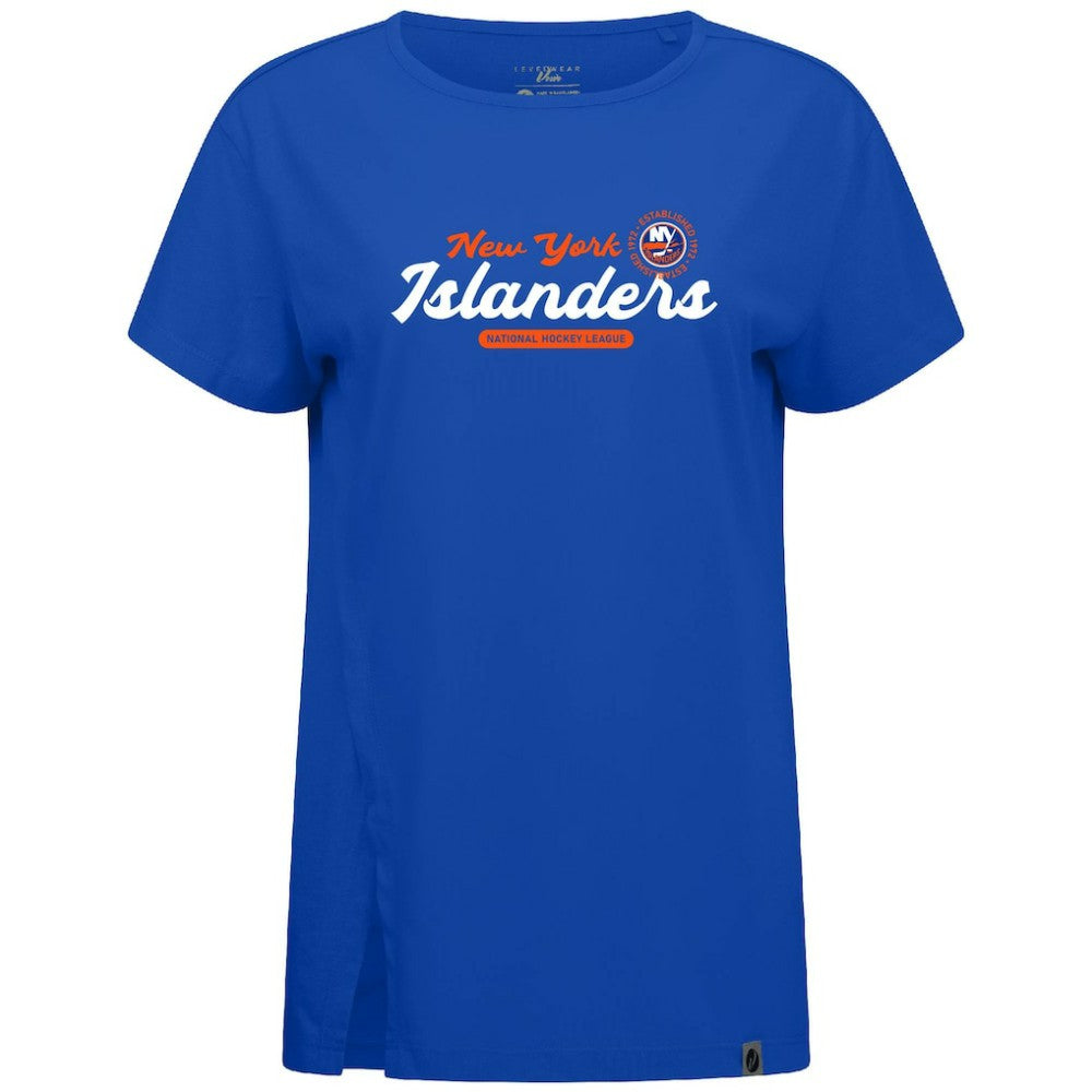 NHL Royal New York Islanders Levelwear Women's Influx Monument T-Shirt