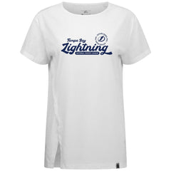 NHL White Tampa Bay Lightning Levelwear Women's Influx Monument T-Shirt