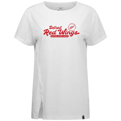 NHL White Detroit Red Wings Levelwear Women's Influx Monument T-Shirt