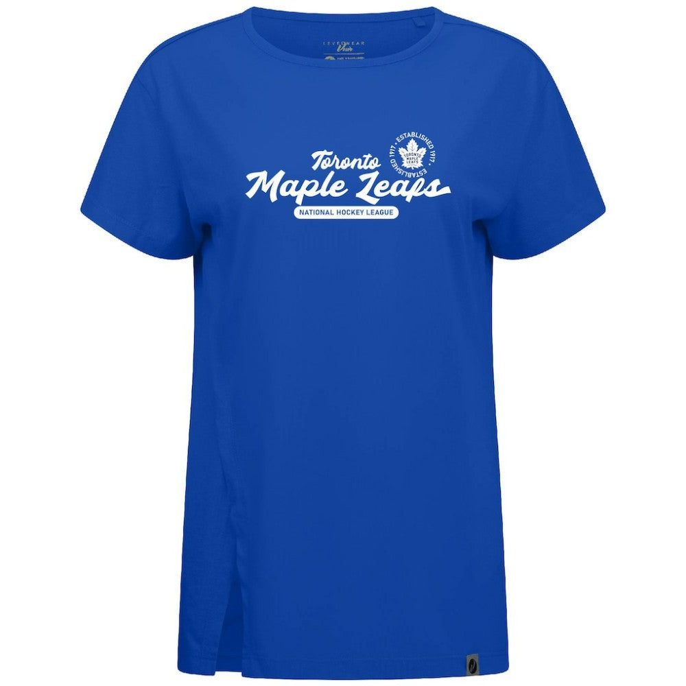 NHL Royal Toronto Maple Leafs Levelwear Women's Influx Monument T-Shirt