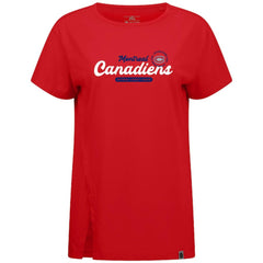 NHL Red Montreal Canadiens Levelwear Women's Influx Monument T-Shirt