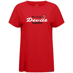 NHL Red New Jersey Devils Levelwear Women's Influx Monument T-Shirt