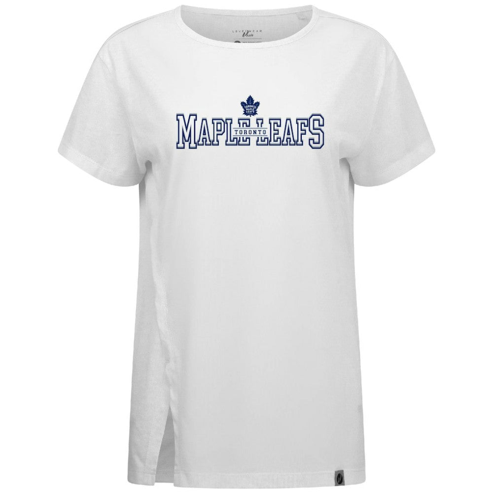 NHL White Toronto Maple Leafs Levelwear Women's Influx Journey T-Shirt