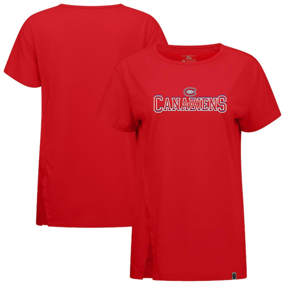 NHL Red Montreal Canadiens Levelwear Women's Influx Journey T-Shirt