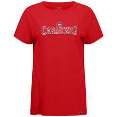 NHL Red Montreal Canadiens Levelwear Women's Influx Journey T-Shirt