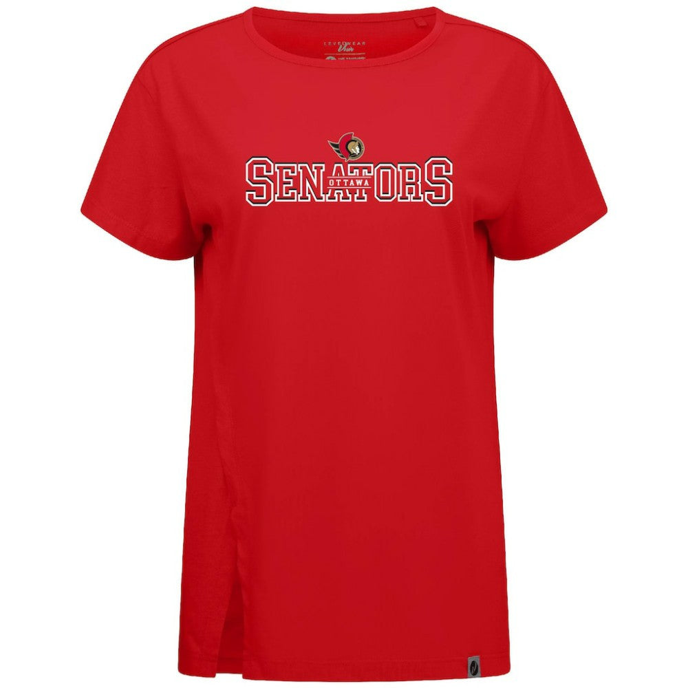 NHL Red Ottawa Senators Levelwear Women's Influx Journey T-Shirt