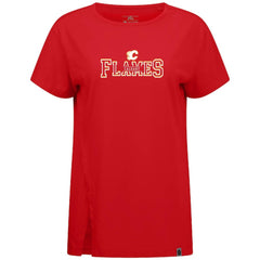 NHL Red Calgary Flames Levelwear Women's Influx Journey T-Shirt