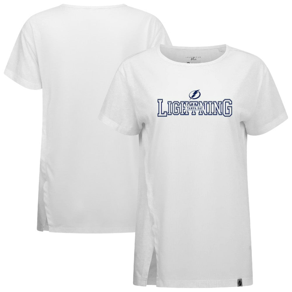 NHL White Tampa Bay Lightning Levelwear Women's Influx Journey T-Shirt