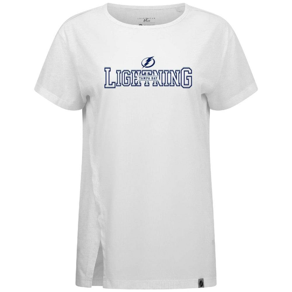 NHL White Tampa Bay Lightning Levelwear Women's Influx Journey T-Shirt