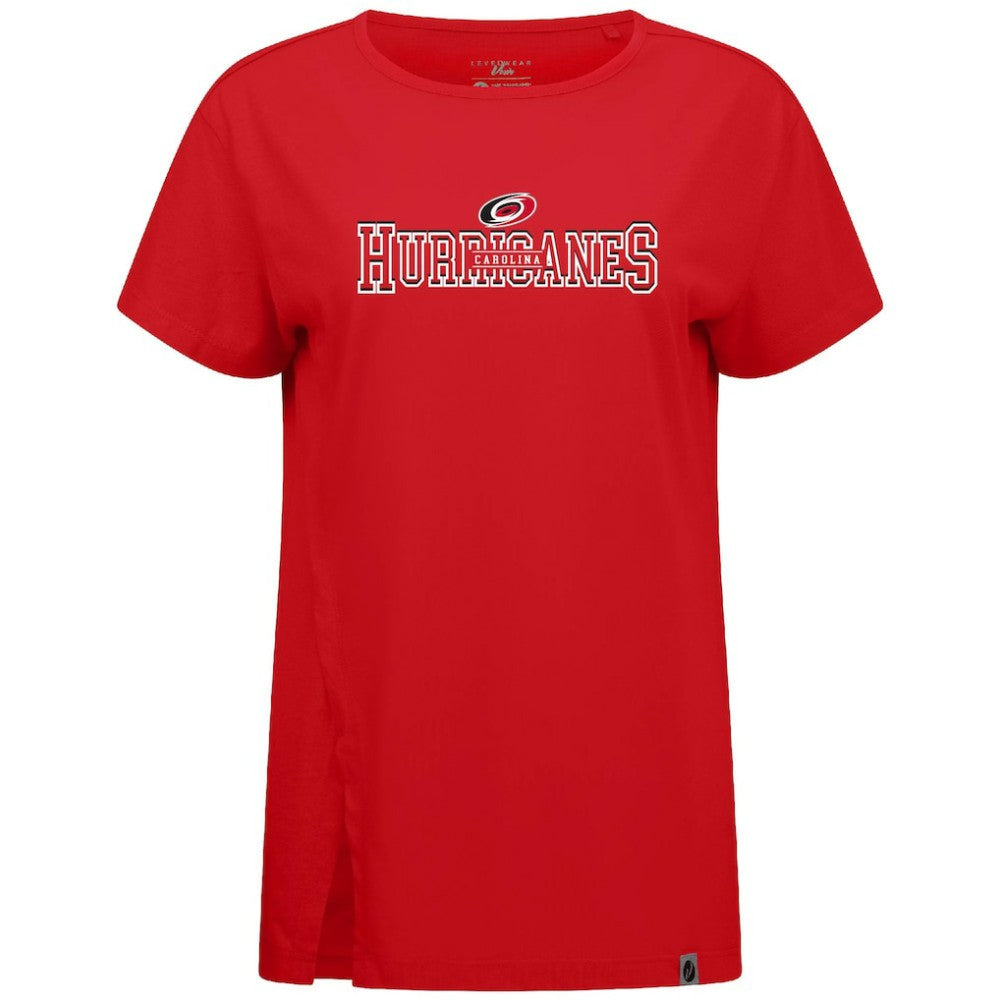 NHL Red Carolina Hurricanes Levelwear Women's Influx Journey T-Shirt