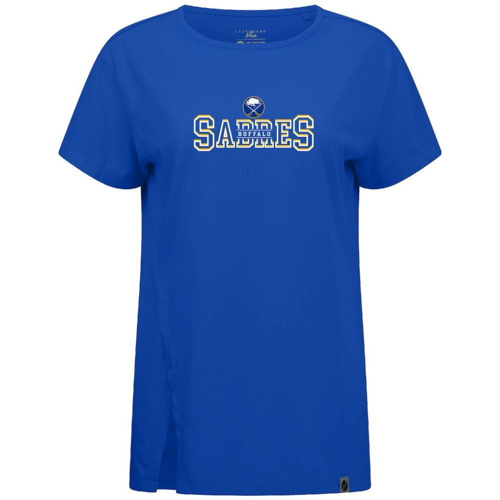 NHL Royal Buffalo Sabres Levelwear Women's Influx Journey T-Shirt