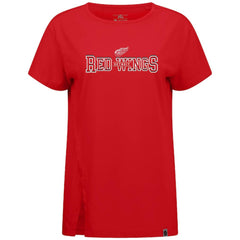 NHL Red Detroit Red Wings Levelwear Women's Influx Journey T-Shirt