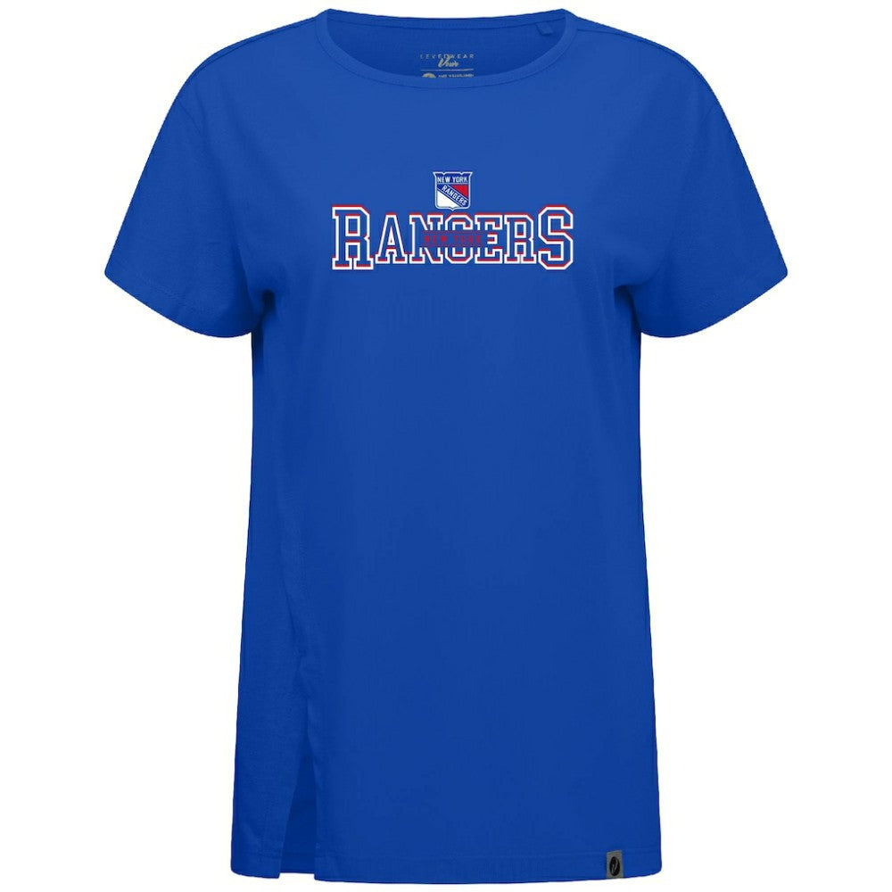 NHL Royal New York Rangers Levelwear Women's Influx Journey T-Shirt