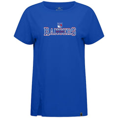 NHL Royal New York Rangers Levelwear Women's Influx Journey T-Shirt