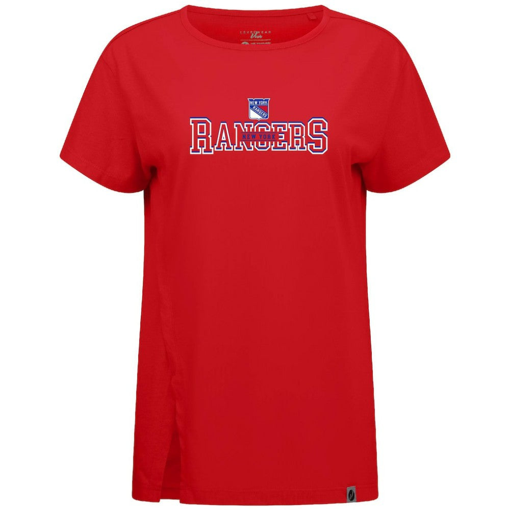 NHL Red New York Rangers Levelwear Women's Influx Journey T-Shirt