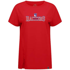 NHL Red New York Rangers Levelwear Women's Influx Journey T-Shirt