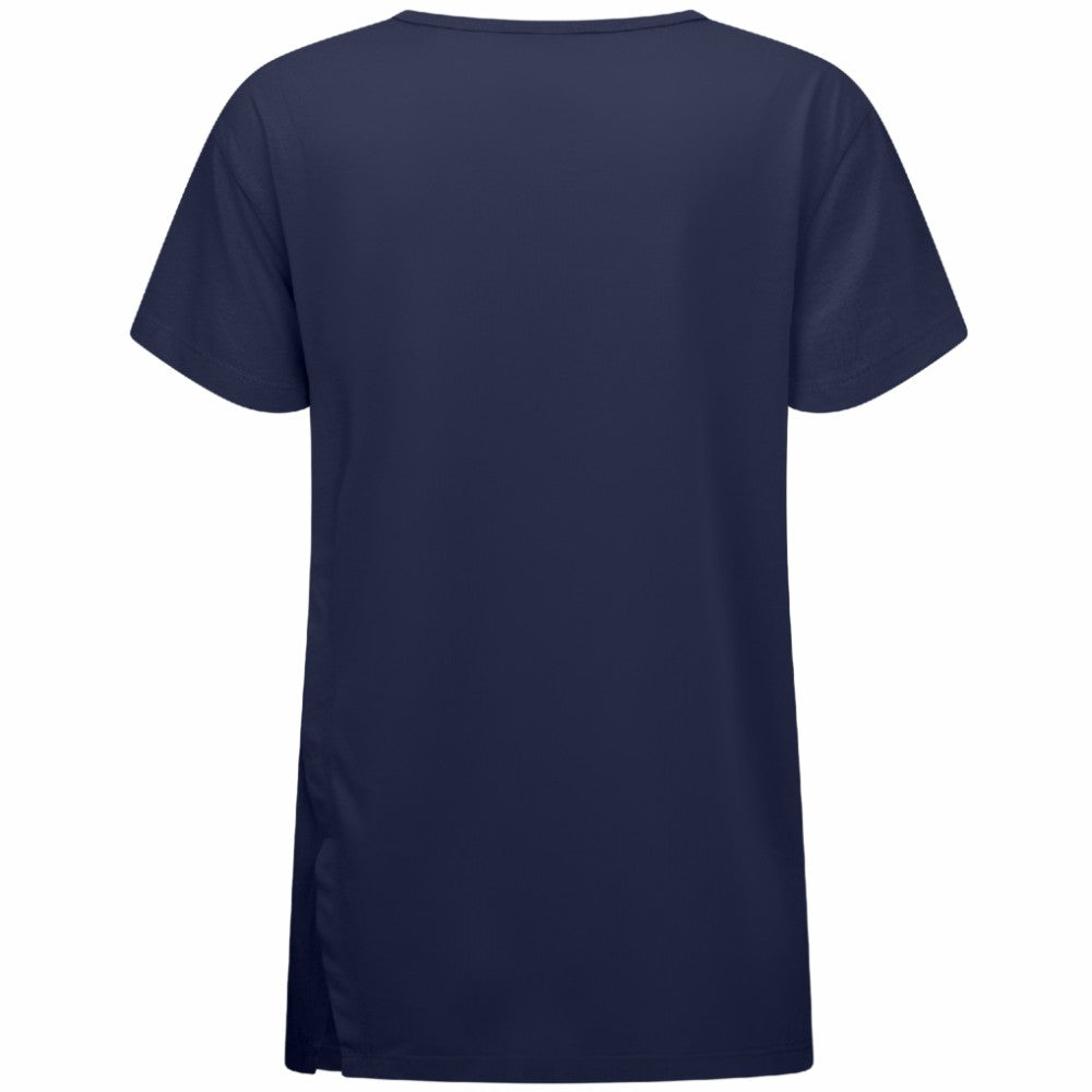 NHL Navy Columbus Blue Jackets Levelwear Women's Influx Journey T-Shirt