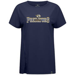 NHL Navy Nashville Predators Levelwear Women's Influx Journey T-Shirt