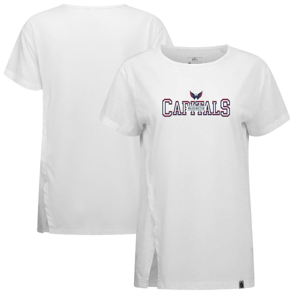 NHL White Washington Capitals Levelwear Women's Influx Journey T-Shirt