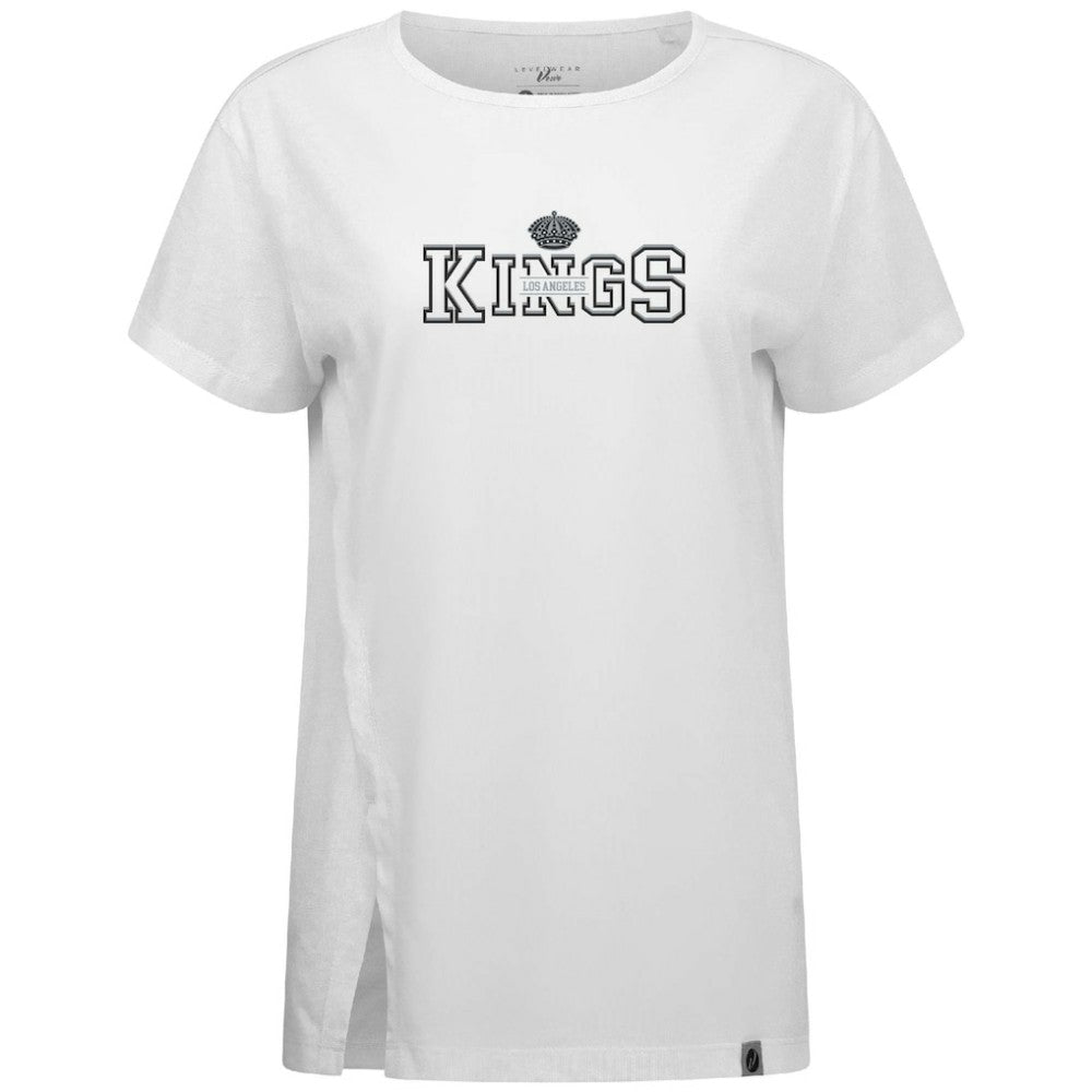 NHL White Los Angeles Kings Levelwear Women's Influx Journey T-Shirt