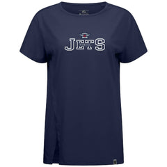 NHL Navy Winnipeg Jets Levelwear Women's Influx Journey T-Shirt