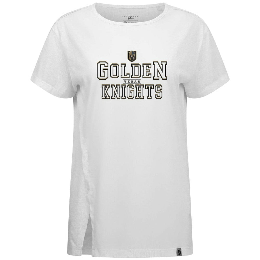 NHL White Vegas Golden Knights Levelwear Women's Influx Journey T-Shirt