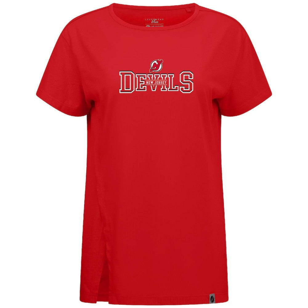 NHL Red New Jersey Devils Levelwear Women's Influx Journey T-Shirt
