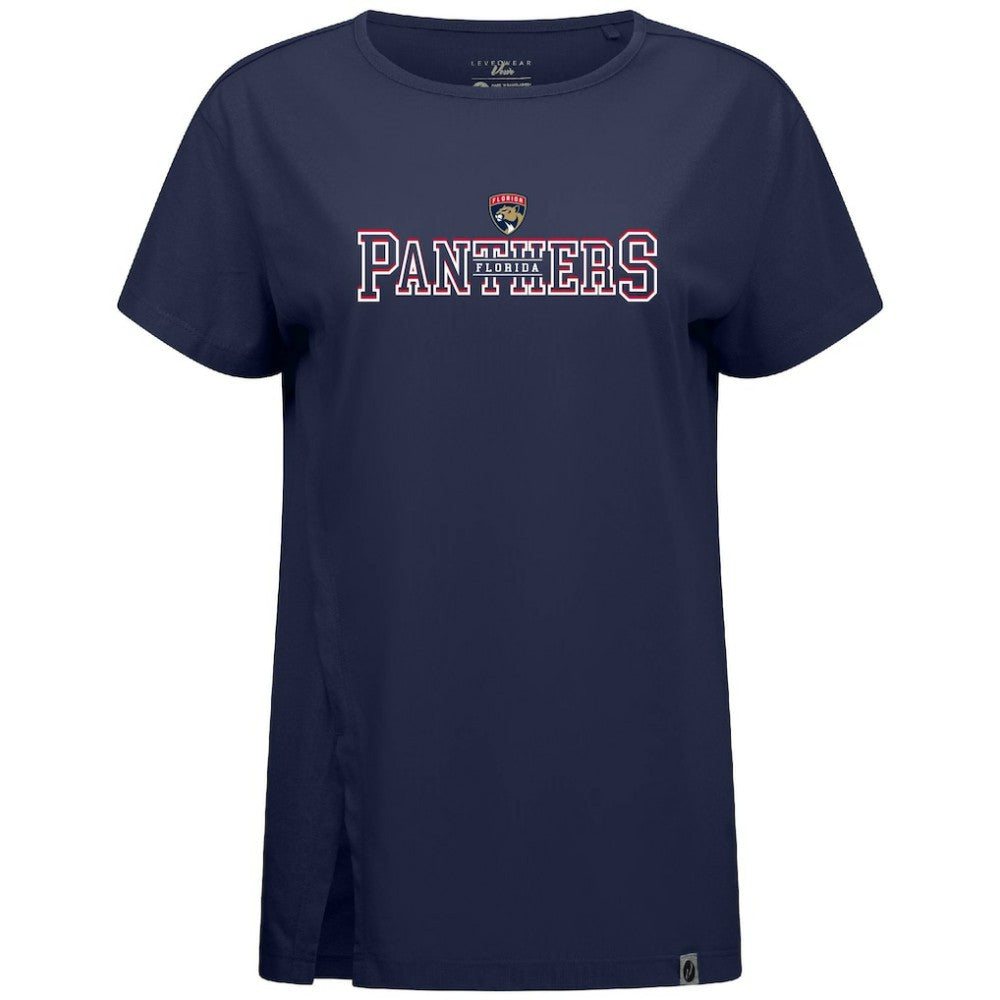 NHL Navy Florida Panthers Levelwear Women's Influx Journey T-Shirt